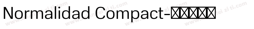 Normalidad Compact字体转换